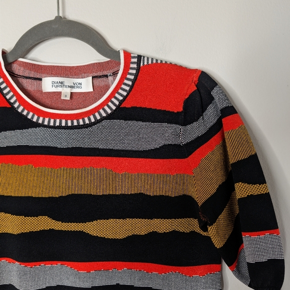 Diane Von Furstenburg Mickey Sweater & Shirs Skirt Set - Picture 5 of 10